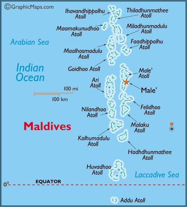 baa atoll ಮಾಲ್ಡೀವ್ಸ್ ನಕ್ಷೆ