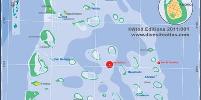 ನಕ್ಷೆ ಅರಿ atoll ಮಾಲ್ಡೀವ್ಸ್