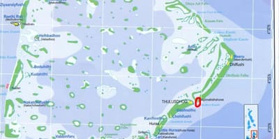ನಕ್ಷೆ ಉತ್ತರ ಪುರುಷ atoll ಮಾಲ್ಡೀವ್ಸ್